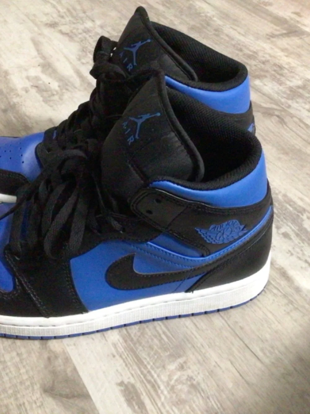 Black and Royal Blue Jordan 1